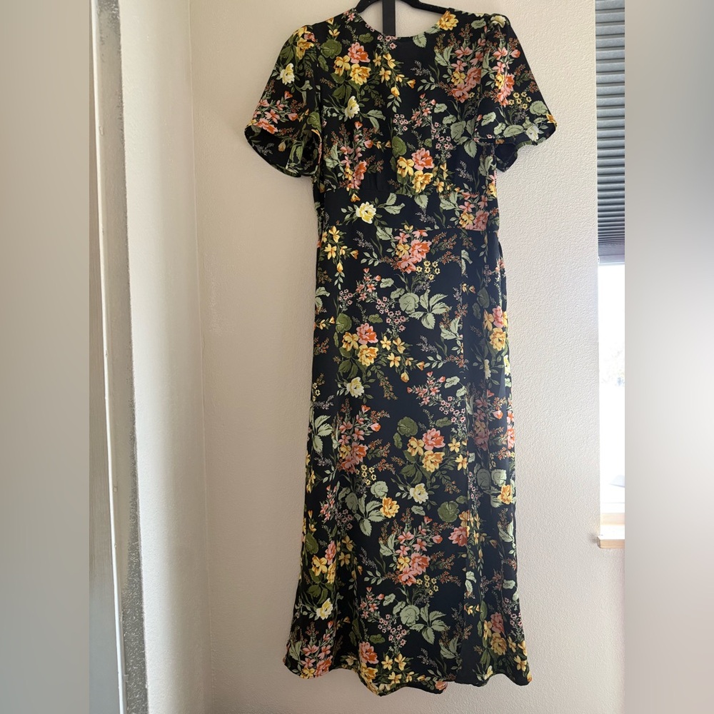 Sugarlips Black Floral Maxi Dress